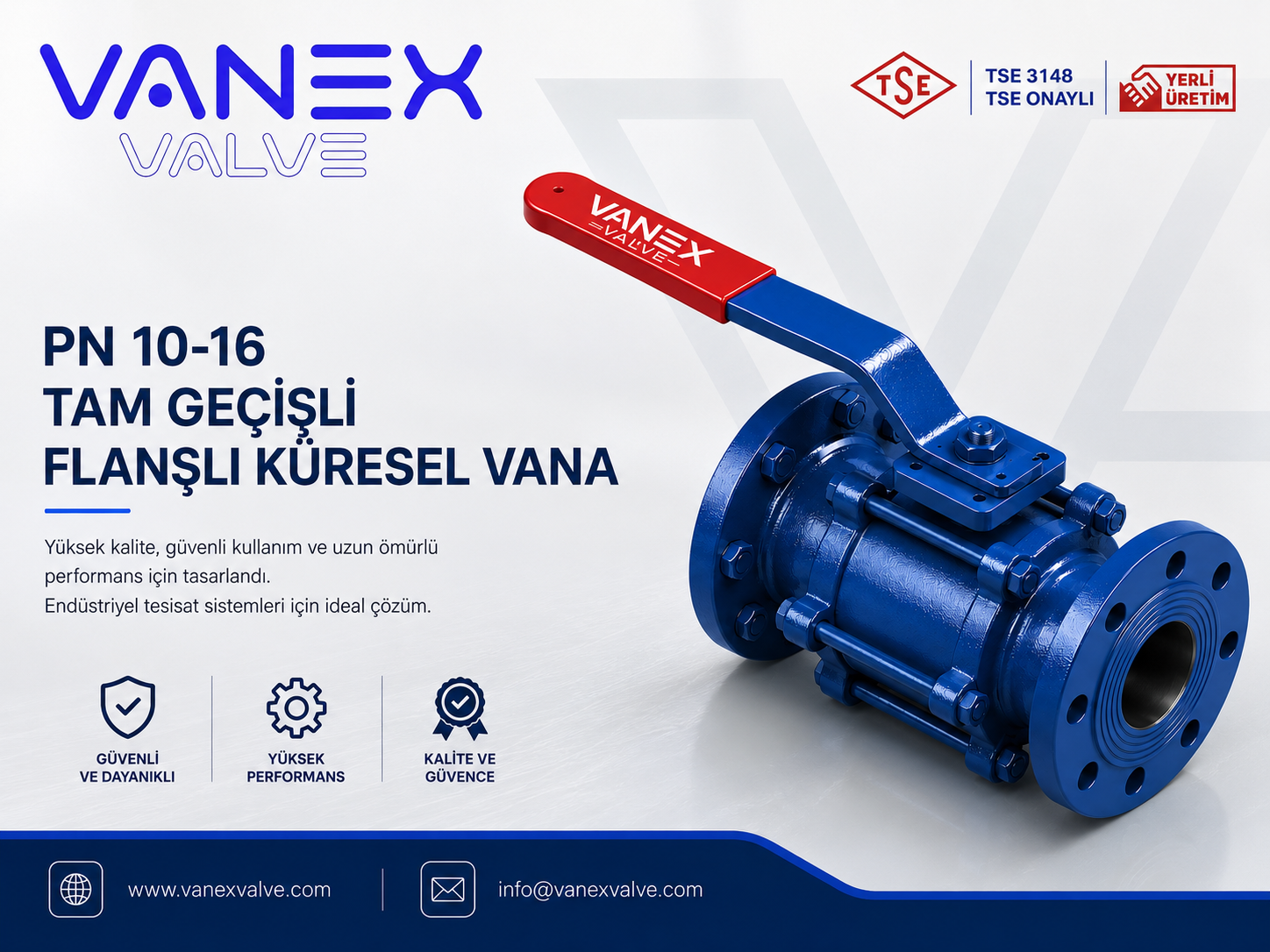 Tam Geçişli Flanşlı Küresel Vana Nedir?